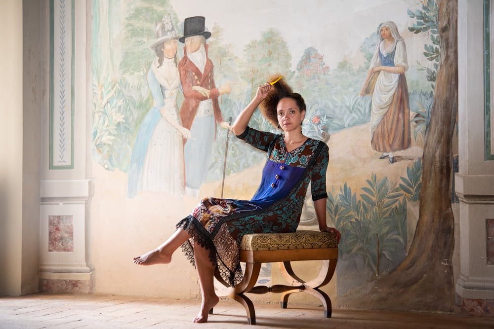 Syowia Kyambi, photographed by Liz Hickok, July 2018, Spoleto, Italy