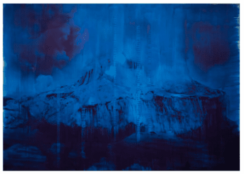 Lorna Simpson, Blue Dark (2018) (c) Lorna Simpson, Courtesy of Hauser and Wirth