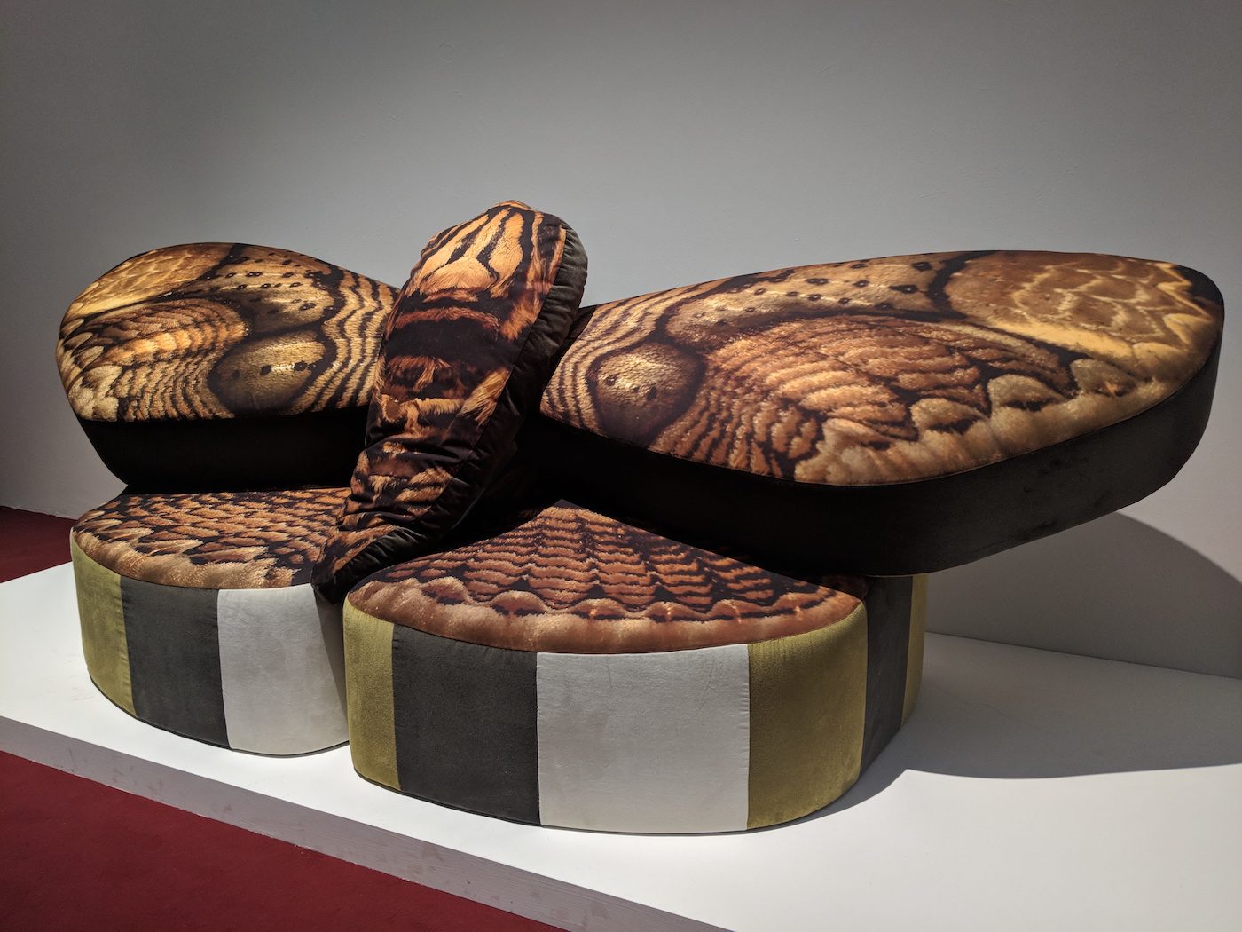 Anthea Hamilton, Mama Moth Sofa A, 2019. Photo: C&