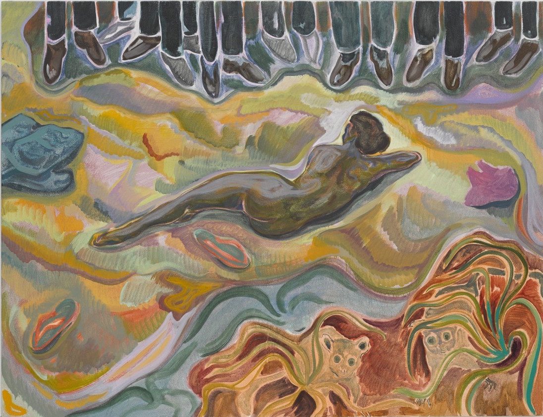 Michael Armitage, #mydressmychoice, 2015. © Michael Armitage. Courtesy the artist and White Cube Gallery.