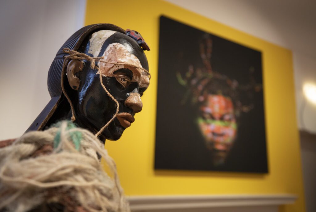 Zak Ove, Yinka Shonibare's 'Self Portrait (after Warhol)' as part of Get Up, Stand Up Now © Peter Macdiarmid