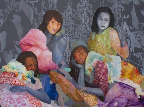 David Antonio Cruz, oneofthesedaysyou’llfindyourselfasapaperdoll, portrait of roxana (Detail), 2019. Oil and latex on wood. 30 x 20 in. (76.2 x 50.8 cm). Courtesy of the artist and Monique Meloche Gallery, Chicago.
