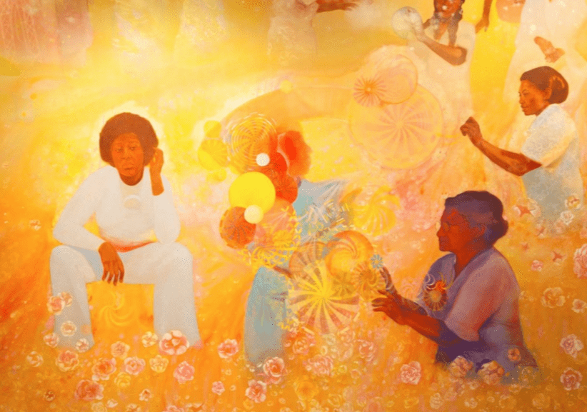 Firelei Báez, Untitled (detail), 2018. Photo: John Lusis. Courtesy the artist and Kavi Gupta Gallery, Chicago.
