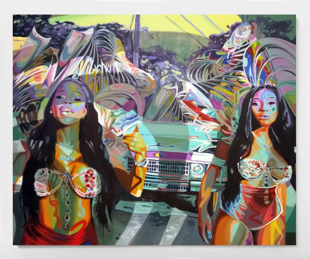 Caitlin Cherry, 'Innervision'
(2019), oil on canvas. Courtesy 
of the artist and Luce Gallery
