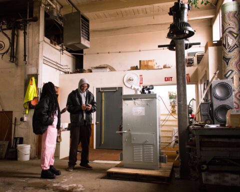 Carl Nielbock and Asmaa Walton. C.A.N. Art Handworks, Inc. 2019. Photo: Anthony Parker