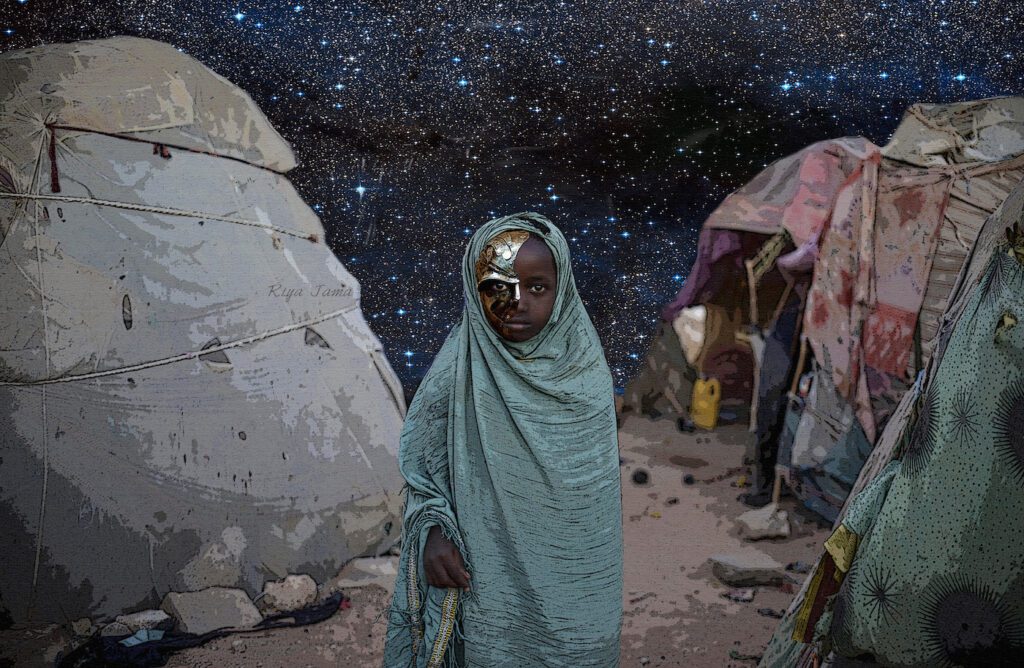 farxiyo jaamac, Android Girl, 2017. Private Collection.