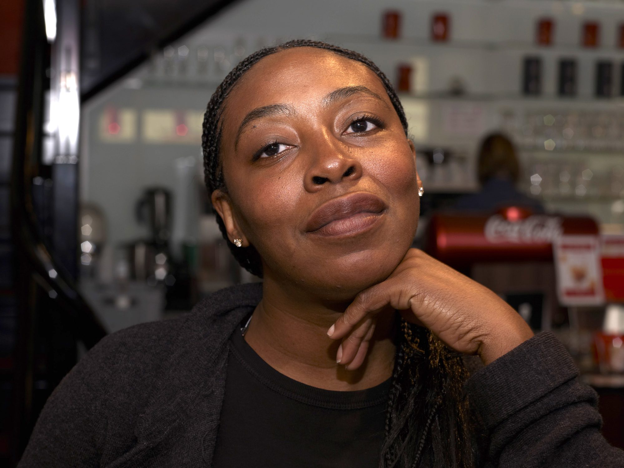Portrait of Otobong Nkanga. Photo by Wim van Dongen