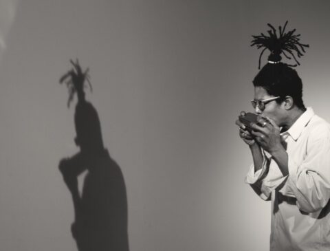 Wynton Kelly Stevenson, Shadow Play at Allmost Studio (Detail), Berlin, 2013. Photo: Marie Chatard. Light assistant: Leonardo Gonzalez Andara