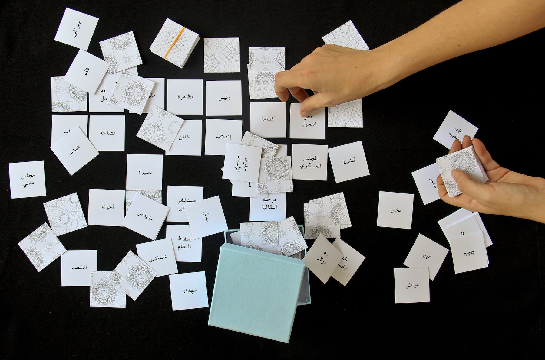 Amira Hanafi, Vocabulary Box, 2014. Mixed media. Courtesy the artist