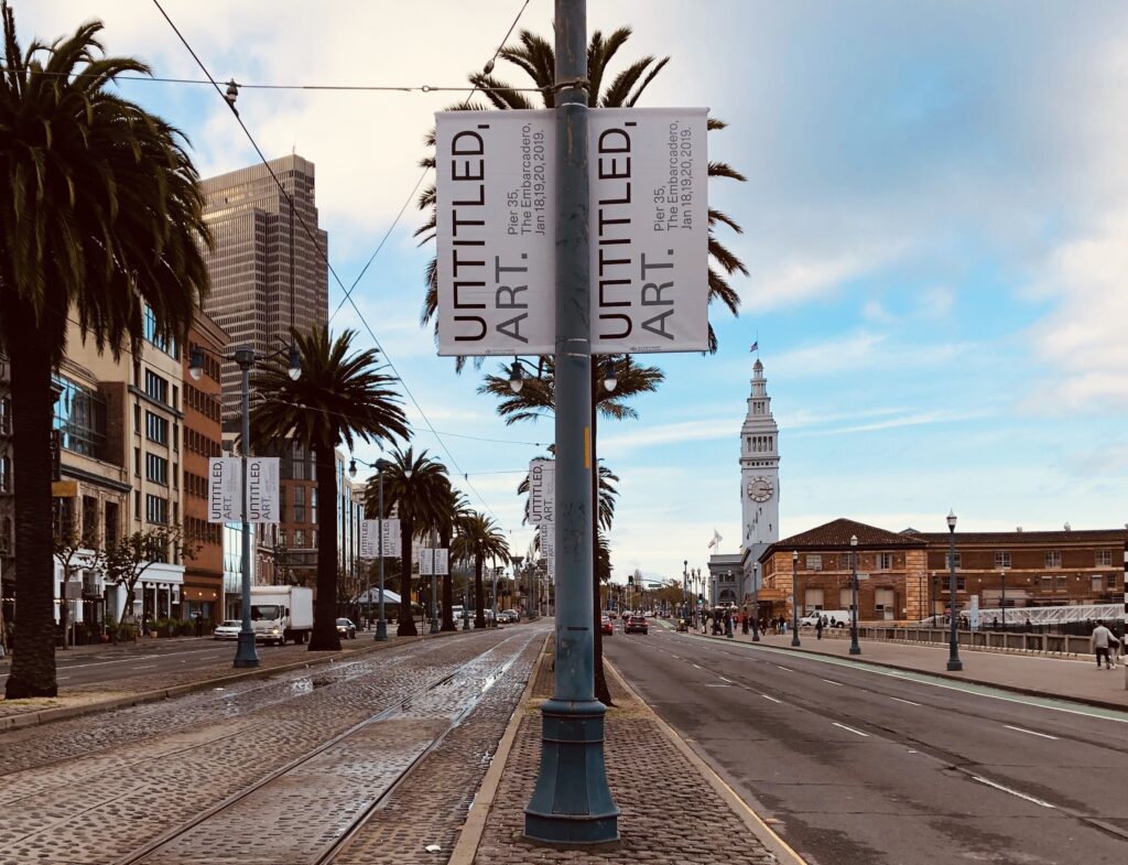 Banner on the Embarcadero, UNTITLED, Art, San Francisco, 2018. 