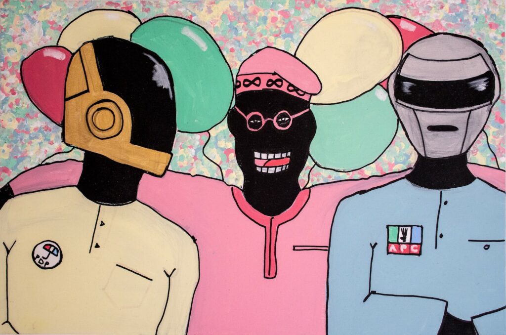 Abba Makama, I Punk’d APC cos PDP was Daft. Courtesy the artist. 