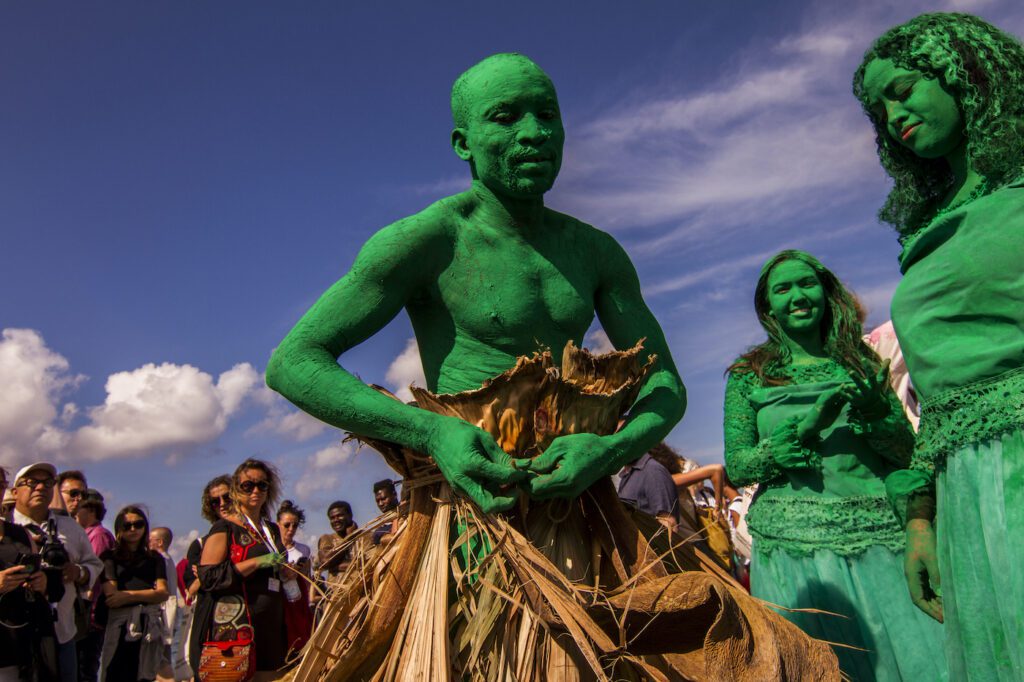 Jelili Atiku, Festival of the Earth at Manifesta 12, 2018, Courtesy of the artist.
