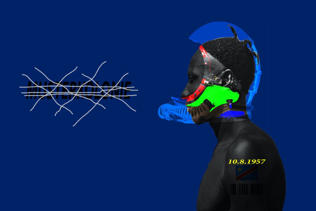 David Shongo, Blackout-Poetry, Idea's Genealogy, 2019. At Museum Rietberg, CONGO as Fiction ©David-Shongo