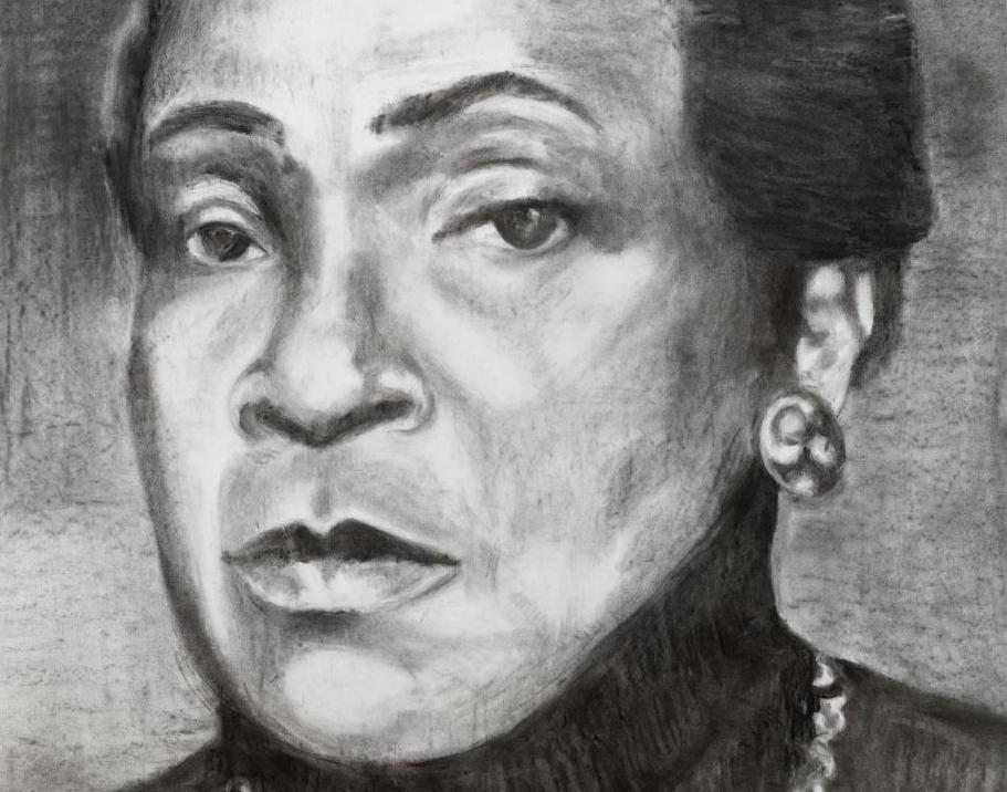 Iris Kensmil, Study for Black Feminist #1 (Detail), 2018 (foto Gert Jan van Rooij)