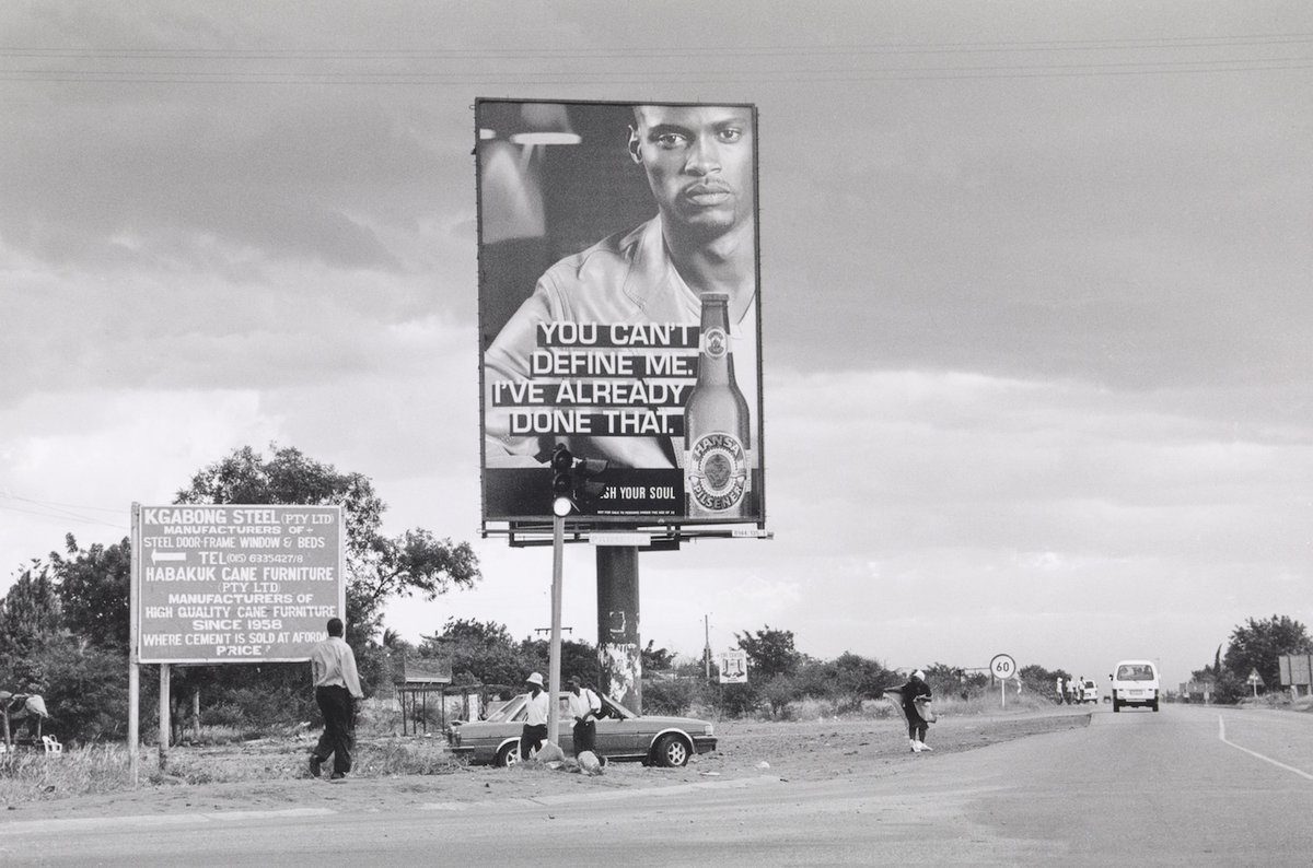 Santu Mofokeng, A Roadside Sign in Tshwane, Marabastad / Hammanskraal, 2008. From Billboard series (1991-2009).