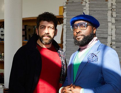 Nasan Tur and Bonaventure Soh Bejeng Ndikung. Courtesy Roman Goebel for weißensee academy of art berlin.