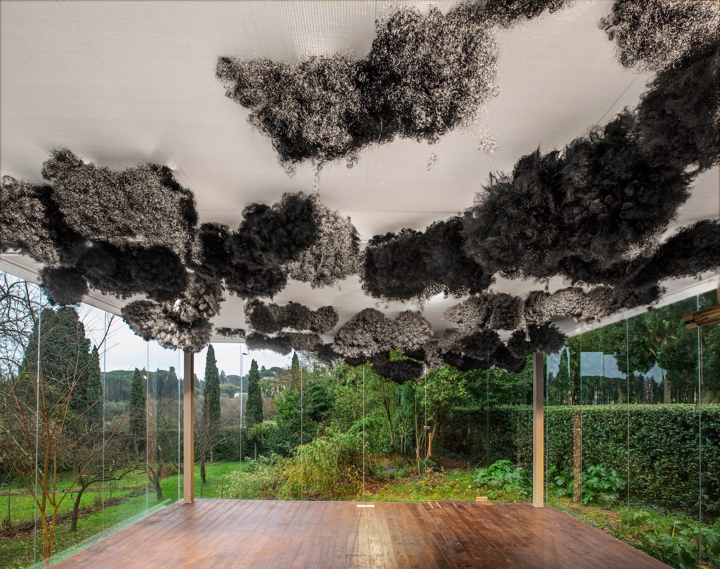 Installation view Sonia Elizabeth Barrett at Villa Romana, Florence. Photo: Ela Bialkowska/ OKNOstudio