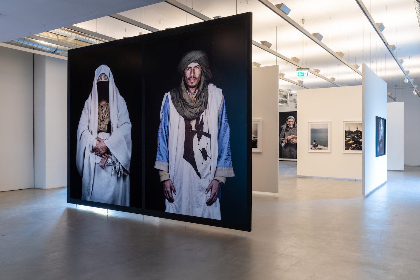 installation views © die arge lola / Kai Loges und Andreas Langen       Shown works from the series: „ Les Marocains“, „Crossings“ „No Pasara“, „L’île du Diable“ by Leila Alaoui © Fondation Leila Alaoui; Galeria Continua, San Gimignano, Beijing, Les Moulins, Habana