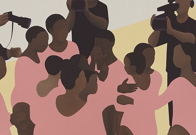 Thenjiwe Niki Nkosi, Team, 2020, oil on canvas, 150 x 150cm