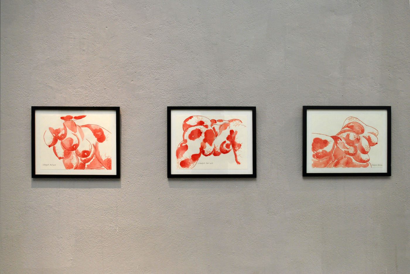 Gabriella Badjeck, Installation view of Femmes sans tabous at Doual'art, Douala, Cameroon. 