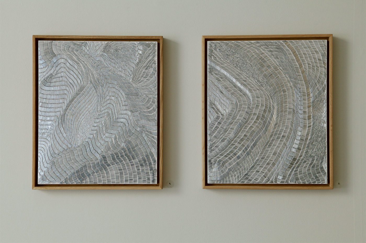 Sasha Huber, Glacier I (left) and Glacier II (right), 2020. Installation View at Lokal Helsinki. Courtesy the artist. Photo: Katja Hagelstam/LOKAL