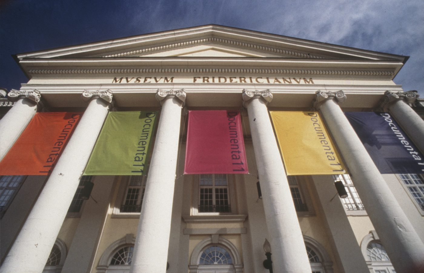 documenta 11 (2002), Museum Fridericianum main entrance, Kassel. Courtesy of document Archiv. Photo: Ryszard Kasiewicz