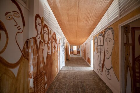 Alioune Diouf, Le Boulevard, 2020. Installation view at Selebe Yoon, Dakar.
