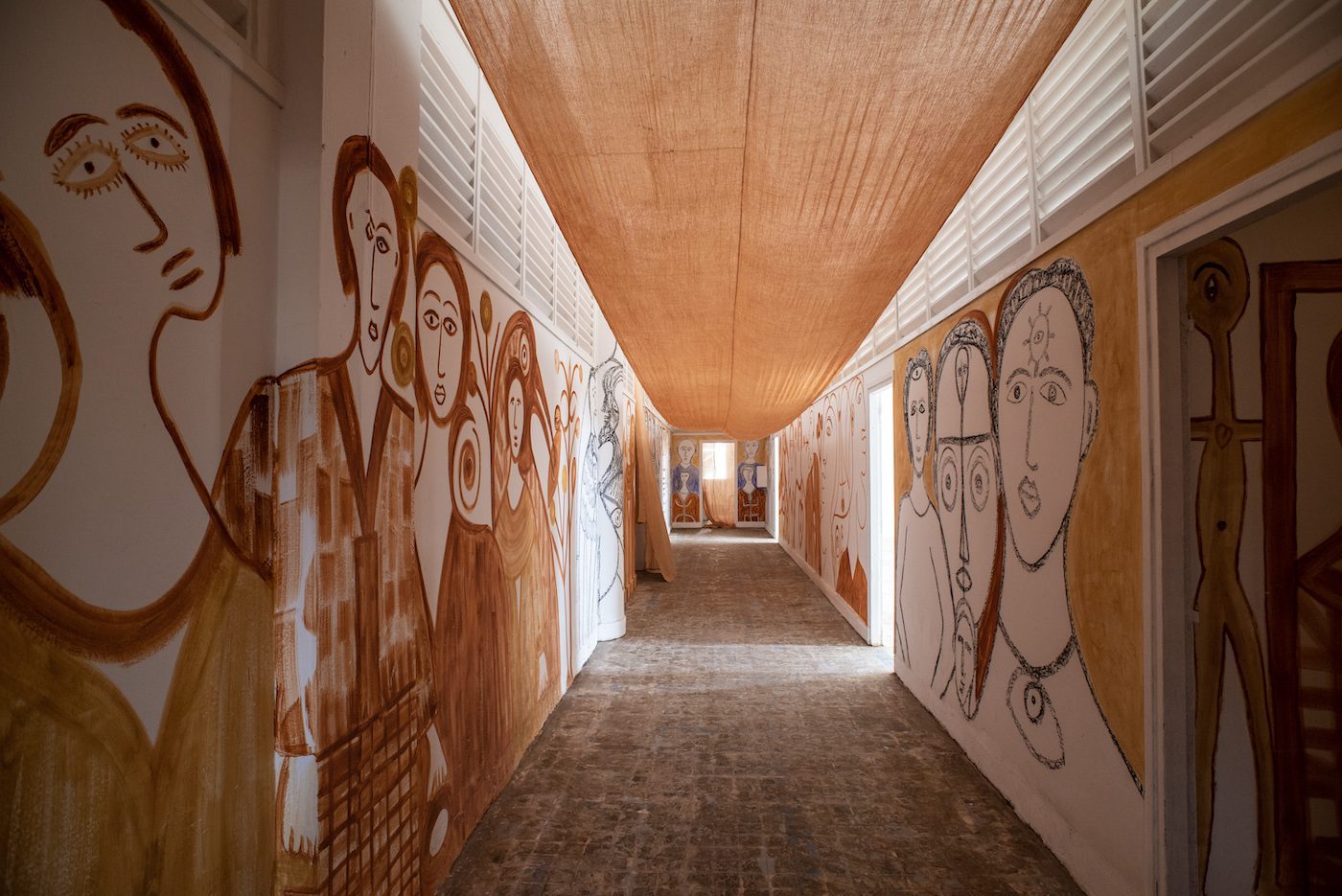 Alioune Diouf, Le Boulevard, 2020. Installation view at Selebe Yoon, Dakar.
