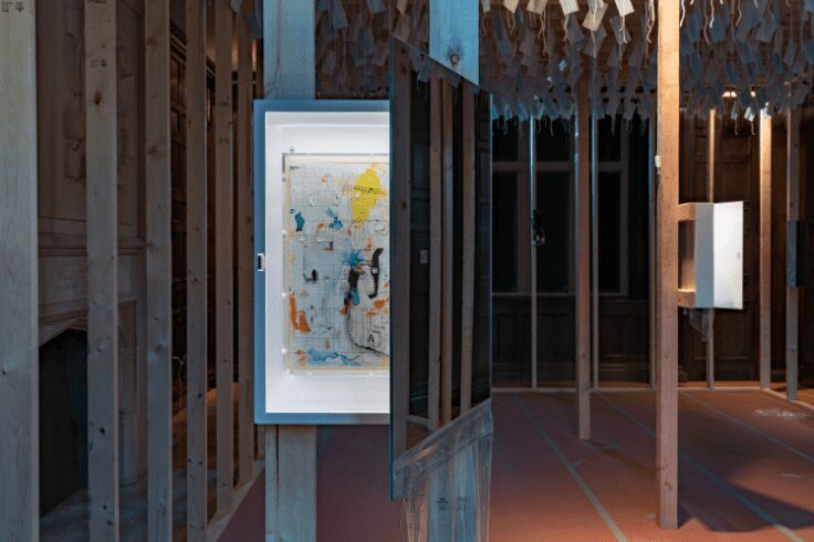 Pope.L @ Neubauer Collegium,  Installation photography by Robert Heishman