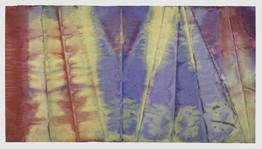 Sam Gilliam, Untitled, 2020, watercolor on washi, 39-1/2