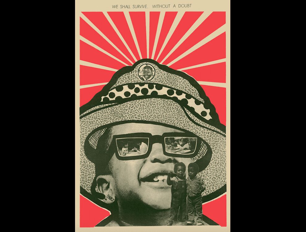 Emory Douglas, We Will Survive Without a Doubt. Back cover: The Black Panther newspaper, February 17, 1970.	