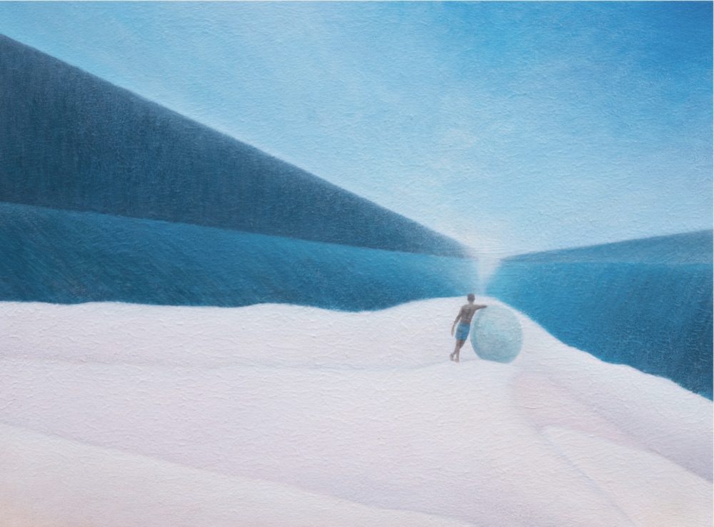 Jimas Ametonou, Blue Quest, 2020.