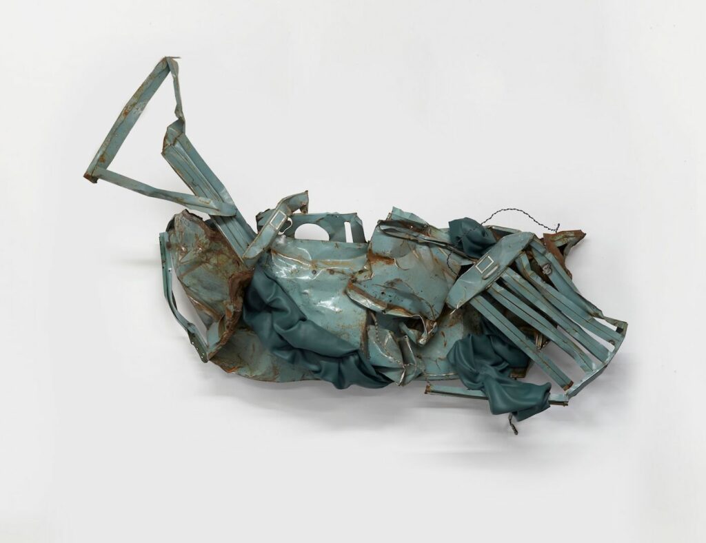 Kennedy Yanko, The Politics of Wholeness, February 2021. Paint skin, metal, 74 x 106 x 27 inches (188 x 269 x 69 cm)