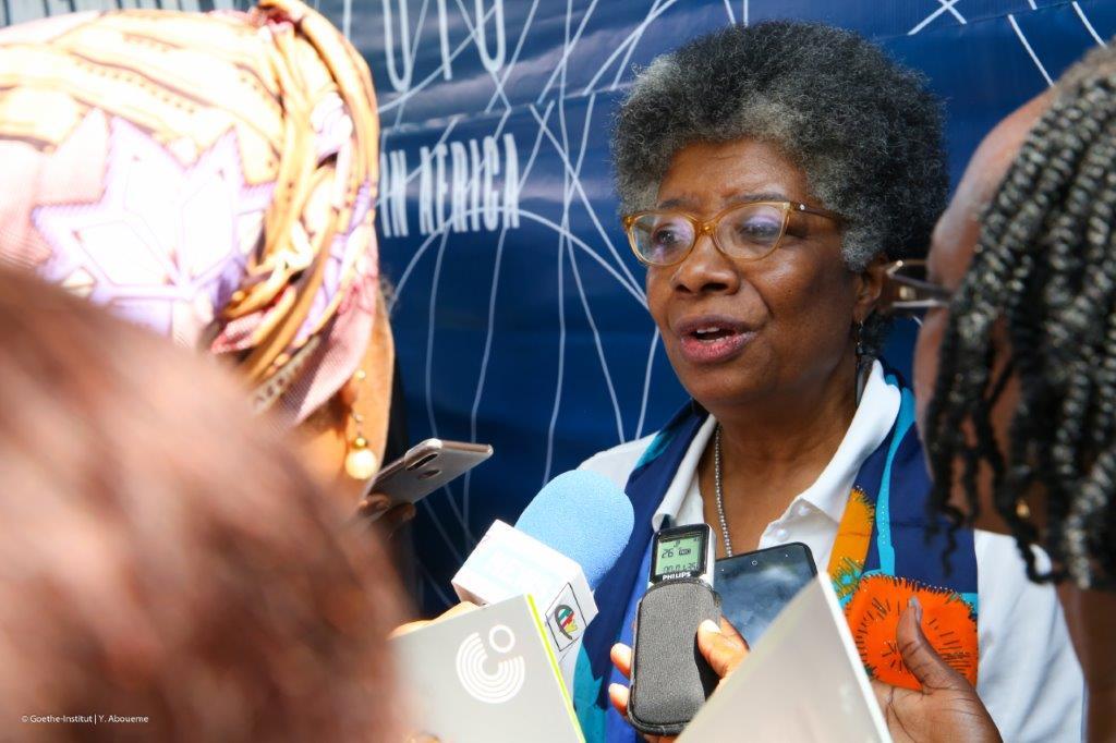 Marilyn Douala Manga Bell, at Press Conference 