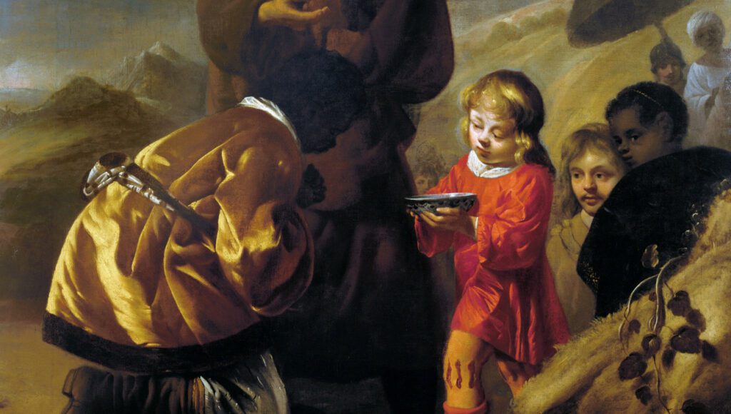 Reyer Jacobsz. van Blommendael, The Baptism of the Ethiopian Chamberlain (detail), around 1665, oil on canvas. Gift of Alfred and Isabel Bader, 2013
