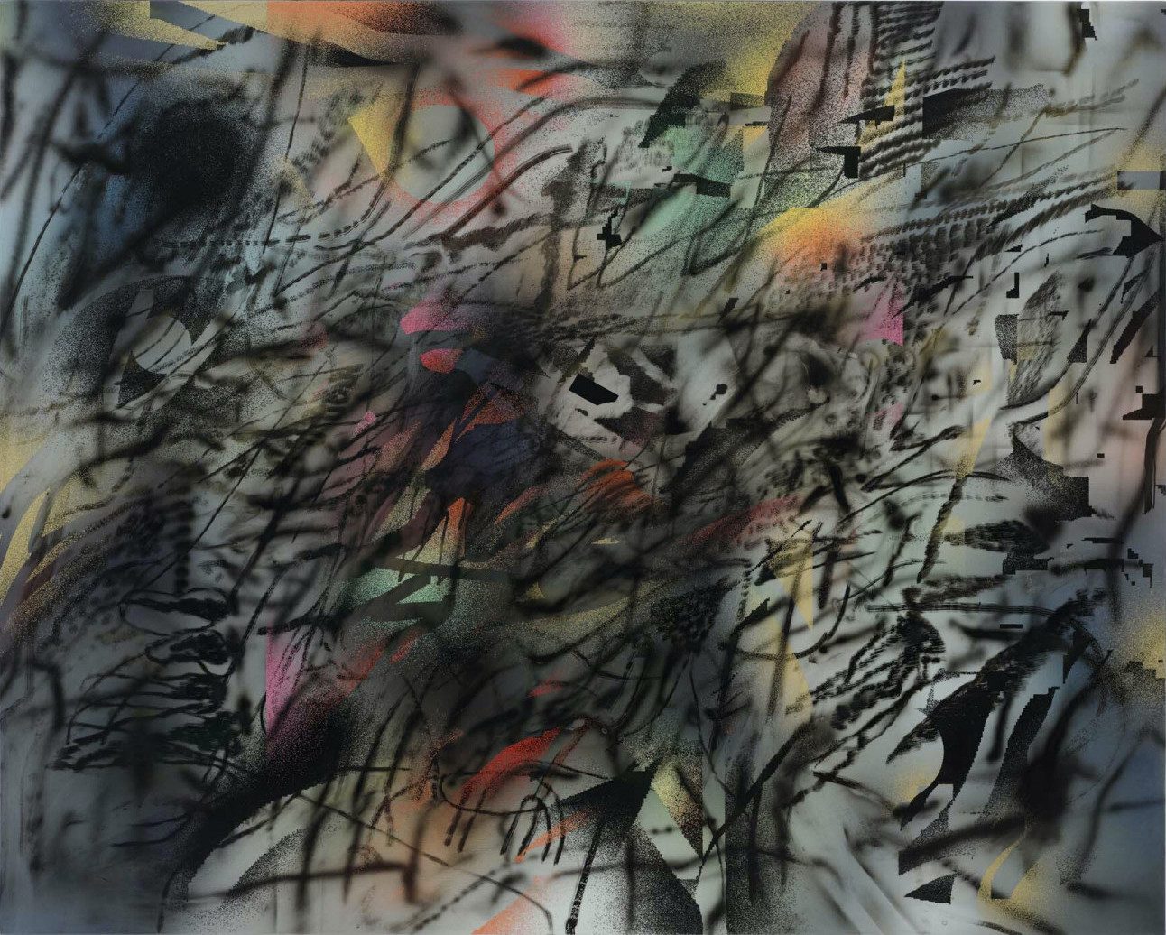 Julie Mehretu, Among the Multitude I, 2019/2021. Courtesy the artist and carlier | gebauer.