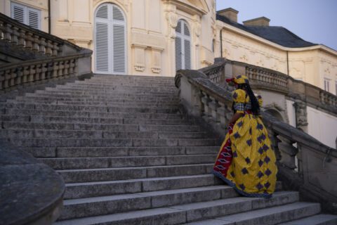 Vitjitua Ndjiharine, Performance at Akademie Schloss Solitude, Sommerfest 2021. Courtesy the artist.