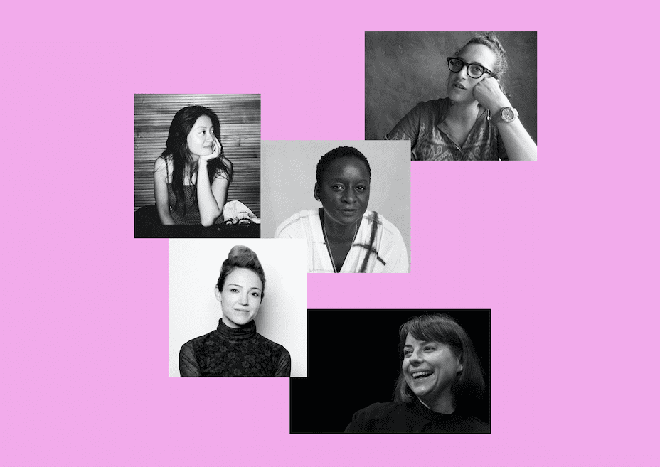 Top left: Đỗ Tường Linh, photo: Xuân Phan; top right: Rasha Salti, photo: Christoph Terhechte; middle: Marie Helene Pereira, photo: Élise Fitte-Duval, bottom left: Noam Segal, photo: Maya Barkai; bottom right: Ana Teixeira Pinto, photo: Adam Berry, transmediale, CC BY-SA 4.0 