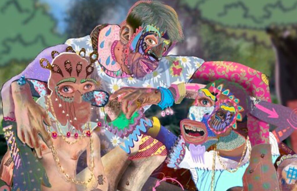 Steven Schmid, Rattenkonig: Three Brothers Knot Makin, 2021.