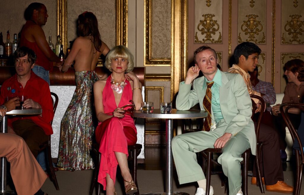 Stan Douglas, Two Friends, 1975, 2012. Digital chromogenic print mounted on Dibond aluminum. Courtesy of the artist, Victoria Miro, and David Zwirner
