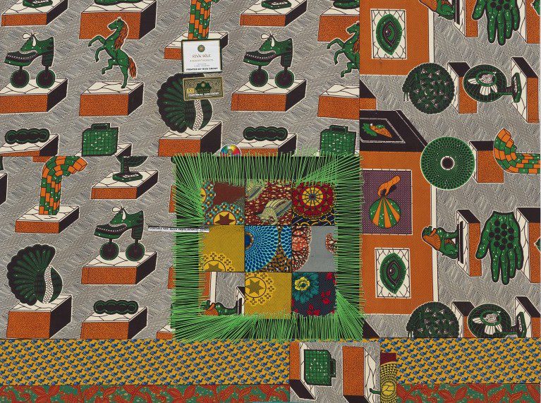 Ibrahim Mahama, Roforofo fight (detail), 2013-2022. Courtesy the artist.