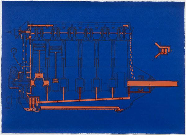 Dawit L. Petros, Istruzioni (Transits, Trajectories, Invisible Networks) (detail), 2021, serigraph on Arnheim paper