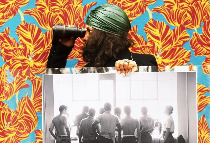 Xaviera Simmons, Sundown (Number Fifty), (Detail), courtesy the artist and David Castillo Gallery with images from the AFRO American Newspapers Archives, 2022
