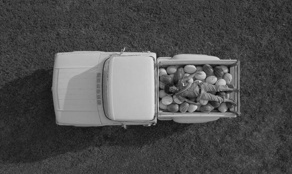 Paulo Nazareth, CA – WATERMELON FORD 100_ 1959, (2018). Photo printing on cotton paper, 11 3/4 x 15 3/4 in. Courtesy the artist and Mendes Wood DM, São Paulo