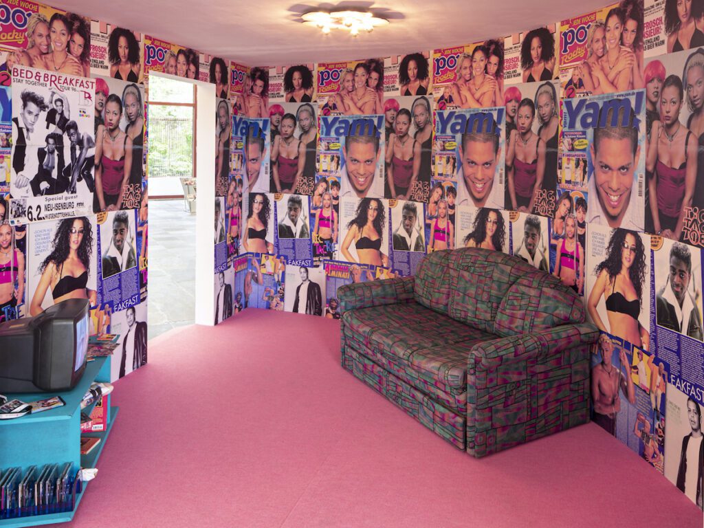 Installation View of Austrian Museum for Black Entertainment and Black Music at Belvedere, Vienna, 2022. Photo: Johannes Stoll, Courtesy of Österreichische Museum für Schwarze Unterhaltung und Black Music (ÖMSUBM).