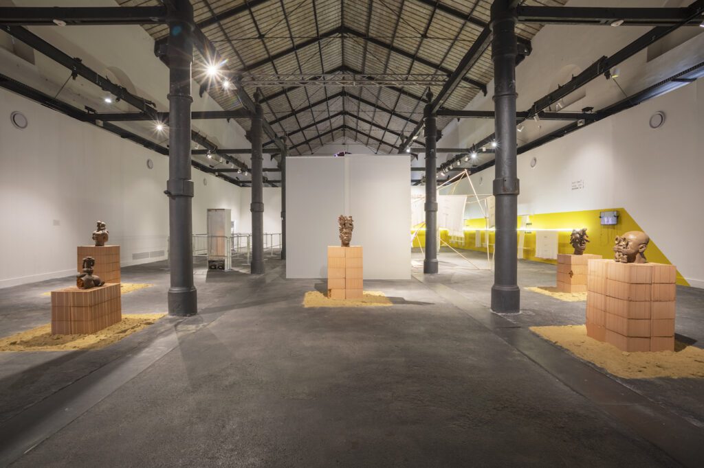 Victor Fotso Nyie. Installation View, SEDIMENTS. After Memory @ Mattatoio, Roma 2022 © SPAZIO GRIOT. Photo: Elia Buonora