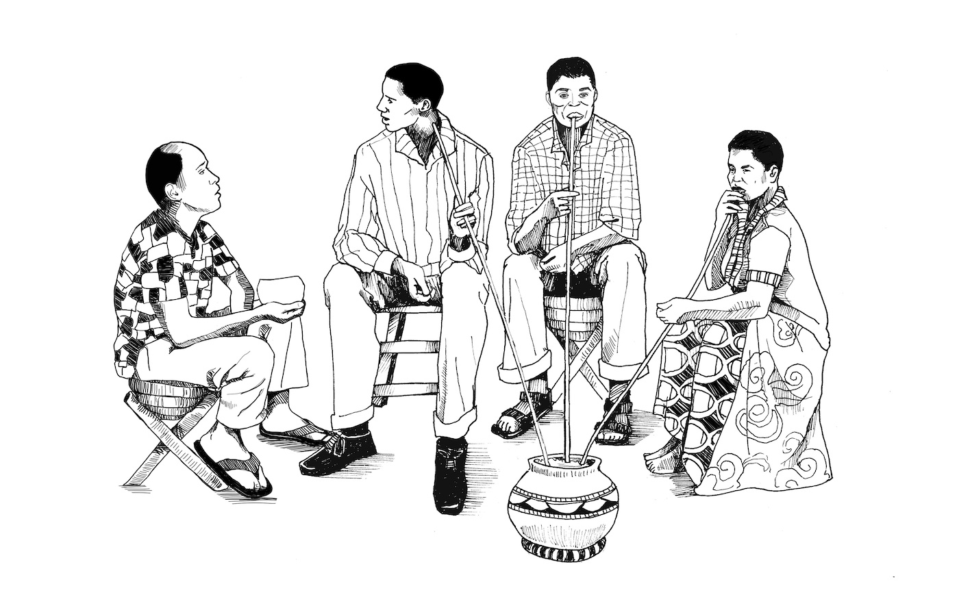 Common Life, Zimbabwe and Uganda, Drawing by Charity Atukunda