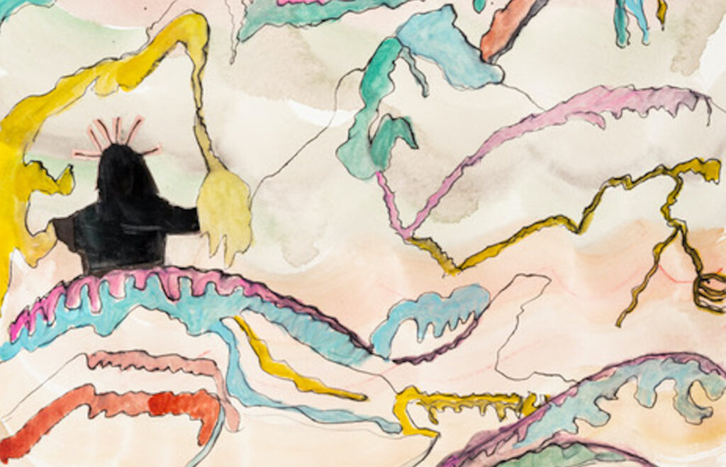 Gwen Smith, All my means are sane (Detail), my motive and my object mad, 2022. Courtesy of Baxter St