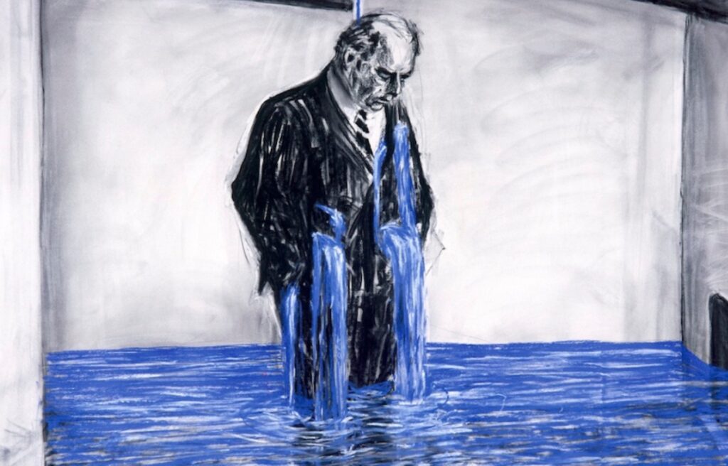 William Kentridge, In Praise of Shadows (Detail), 2022. Courtesy of The Broad