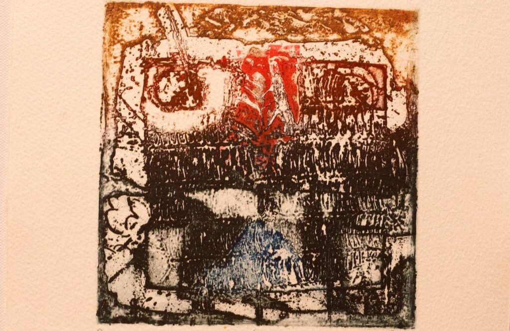 La planta Roja, 1992 painting by Rashid Diab. PHOTO | POOL
Courtesy of Red Hill Art Gallery